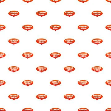 Coming soon speech bubble pattern for advertising new products Stockillustratie