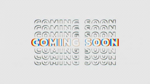 Coming soon text animation Video stock 304243342