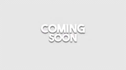 Coming Soon Text Animation with Glitch Effect on Transparent Background Stock Footage 339591753