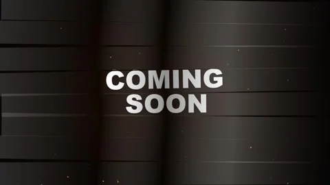 Coming soon text animation modern dark background motion. Stock Footage 341616197