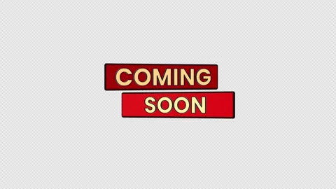 Coming Soon Text Animation. Red Box Title Reveal. Stock Footage 321101381