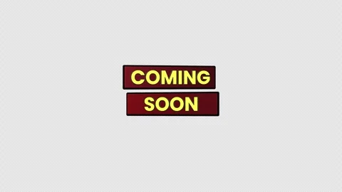 Coming Soon Text Animation. Red Box Title Reveal. Stock Footage 321101413