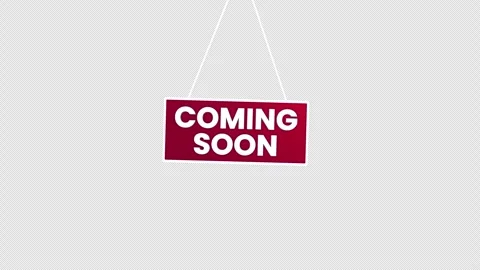 Coming Soon Text Animation. Red Box Title Reveal. Stock Footage 321101498