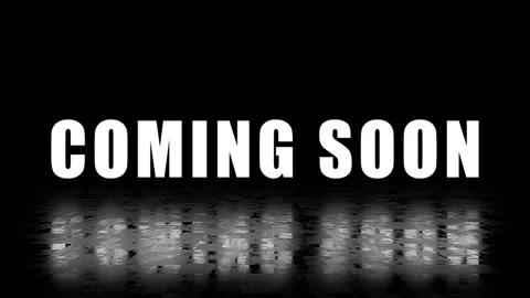 Coming soon text with digital glitch effect and retro VHS distortion Stock Footage 335691339