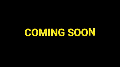 Coming soon text effect animation vedio, upcoming, yellow, Stock Footage 287617047
