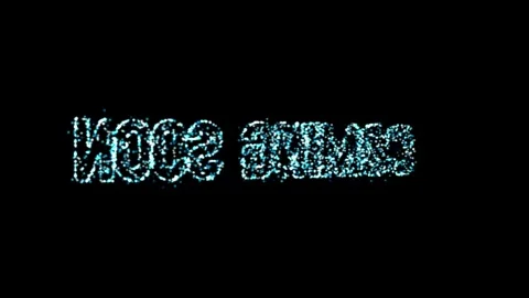 Coming Soon text formation with particles b345 Stock Footage 337887473