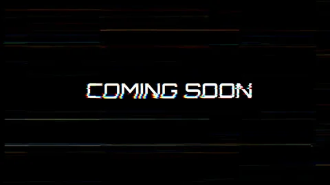 Coming Soon Text with Glitch and Distortion Effects on Black Background, Di.. Stock Footage 331489677