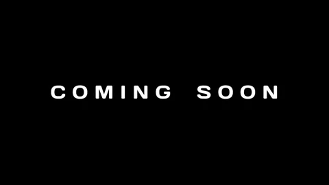 Coming Soon Text Intro - White Title Animation on Black Background 库存影片 331873982