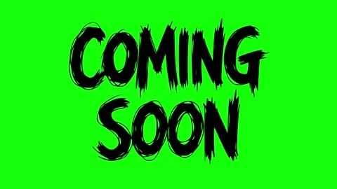Coming soon text line boil effect animation Stock Footage 337783566