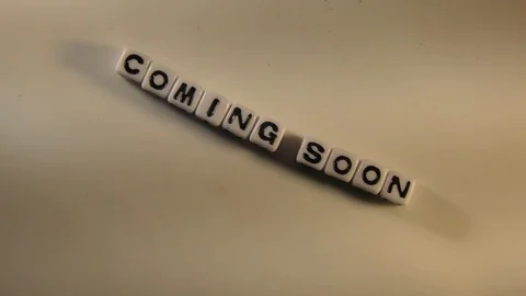 Coming soon text message with circles and rounds Stock Footage 110857846