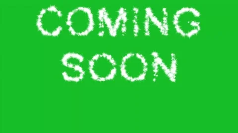 Coming Soon text with white glitter sparkles effect on green screen background Stock Footage 331554742