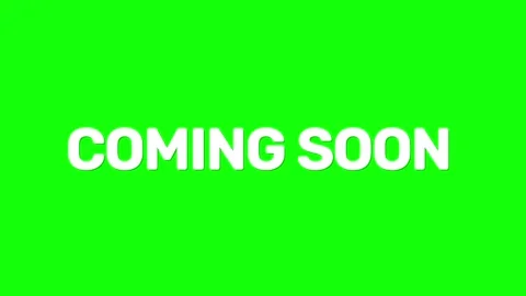 Coming soon typewriter on green screen Video stock 297249636