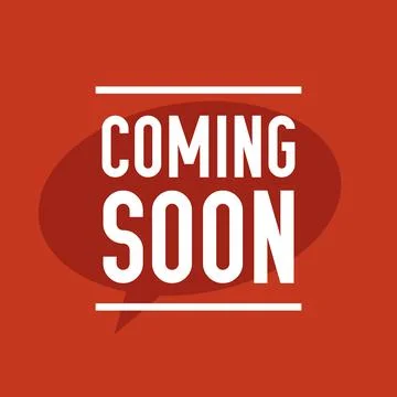 Coming soon vector concept. Promotion banner with text coming soon Stock Illustration