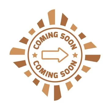 Coming Soon Vector Icon, Rubber Stamp, Badge, Emblem, Label Etc Illustrazione stock