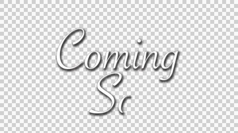 Coming Soon Write-on effect Stock Footage 49497458