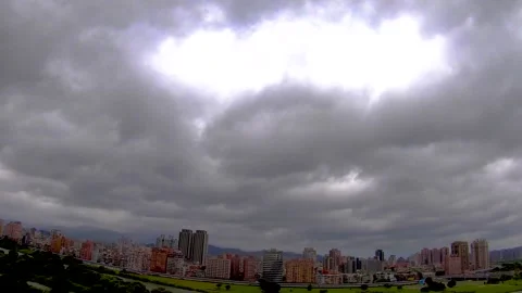 The coming storm sunsets Stock-Footage 252587764