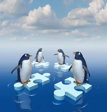 Coming Together Stock Illustration