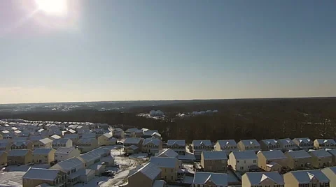 Coming from a View of the Subdivision Video stock 47005325