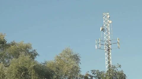 Comm Tower 1a Stock-Footage 8835574