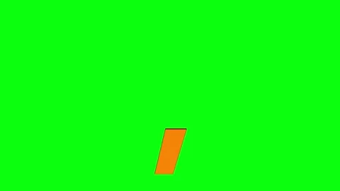 Comma symbol animation with green screen Stock Footage 336632130