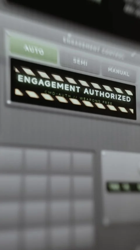 Command Authorization Panel Confirming Target Approval 4K Stock Footage 341326666
