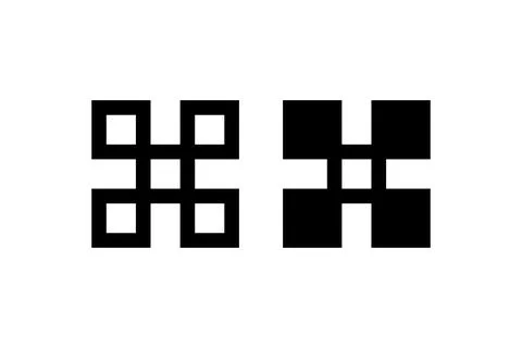Command button. Vector icon. Illustration