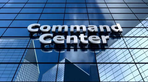 Command center building blue sky timelapse. Video stock 50358794