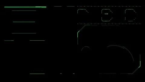 Command center futuristic digital interface / Deep learning on big data process Stock Footage 69874449