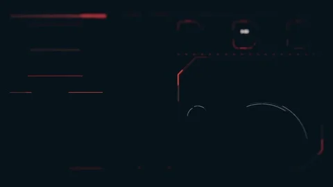 Command center futuristic digital interface / Deep learning on big data process Stock Footage 69875180