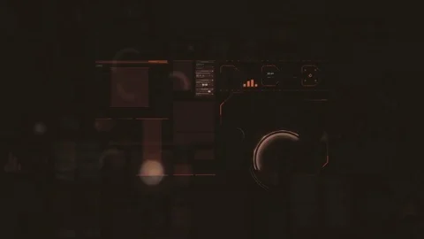 Command center futuristic digital interface / Deep learning on big data process Stock Footage 69875678