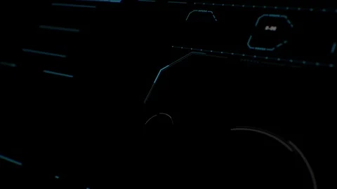 Command center futuristic digital interface / Deep learning on big data process Stock Footage 69875779