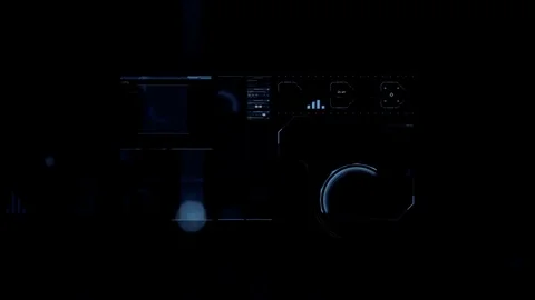 Command center futuristic digital interface / Deep learning on big data process Stock Footage 69875807