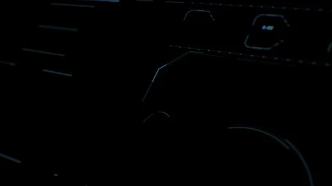 Command center futuristic digital interface / Deep learning on big data process Stock Footage 69876478