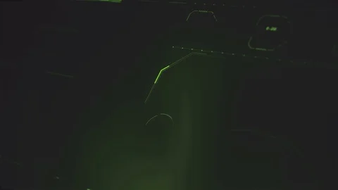 Command center futuristic digital interface / Deep learning on big data process Stock Footage 69876672