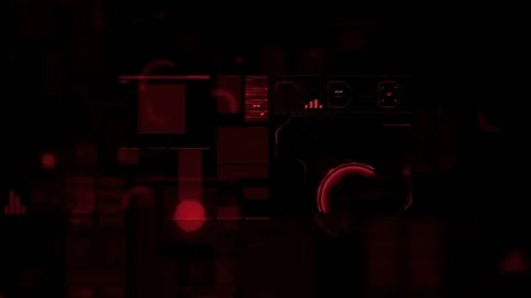 Command center futuristic digital interface / Deep learning on big data process Stock Footage 69876676