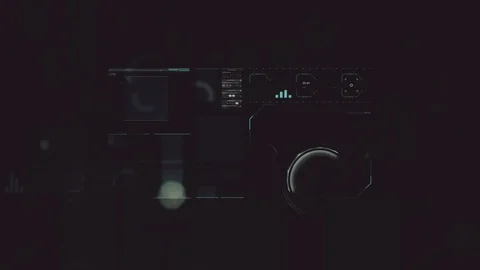 Command center futuristic digital interface / Deep learning on big data process Stock Footage 69877764