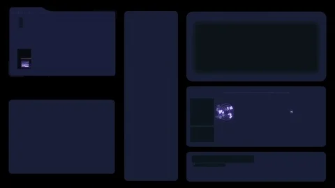 Command center futuristic digital interface / Deep learning on big data process Stock Footage 69885881