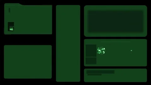 Command center futuristic digital interface / Deep learning on big data process Stock Footage 69885895