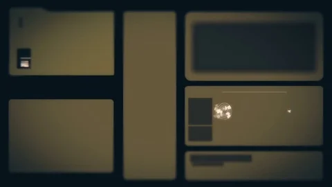 Command center futuristic digital interface / Deep learning on big data process Stock Footage 69886045