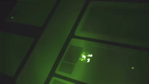 Command center futuristic digital interface / Deep learning on big data process Stock Footage 69887623