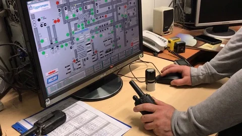 Command centre Stock Footage 89877545