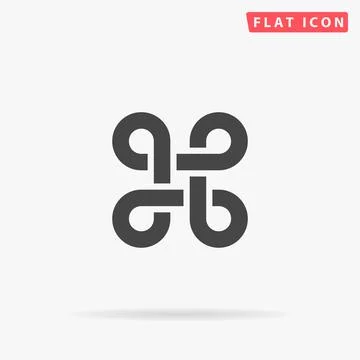 Command flat vector icon. Hand drawn style design illustrations Stock Illustration