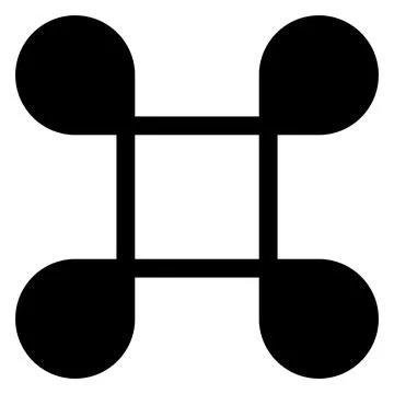 Command glyph icon vector illustration isolated on white background Stockillustratie