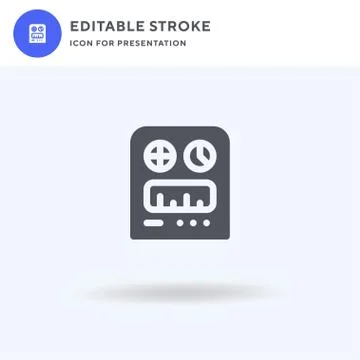 Command icon vector, filled flat sign, solid pictogram isolated on white, logo Illustrazione stock