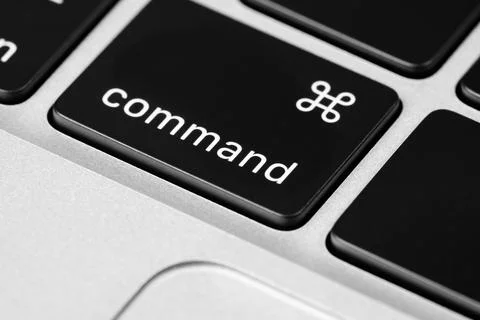 The "Command" key on keyboard Stock Photos
