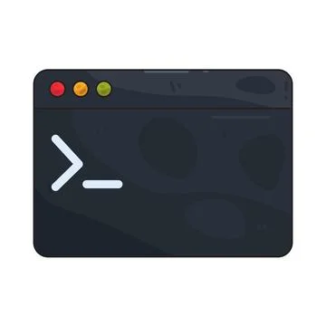 Command Line illustration 스톡 일러스트