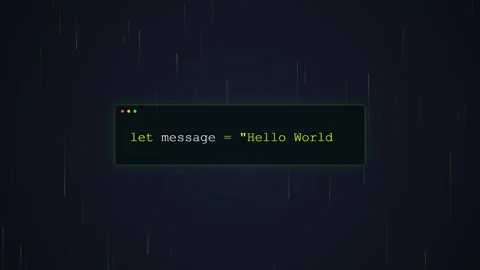 Command Line Interface Terminal Window with Blinking Cursor on Dark Backgroun Stock Footage 348415451