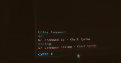 Command line interface with unrecognized commands Stock Footage 321765590
