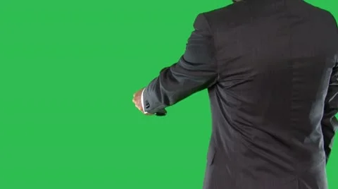 Command open tv_green back Stock-Footage 11244209