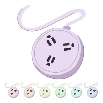 Command power strip smart vector cartoon graphic Stock Illustration